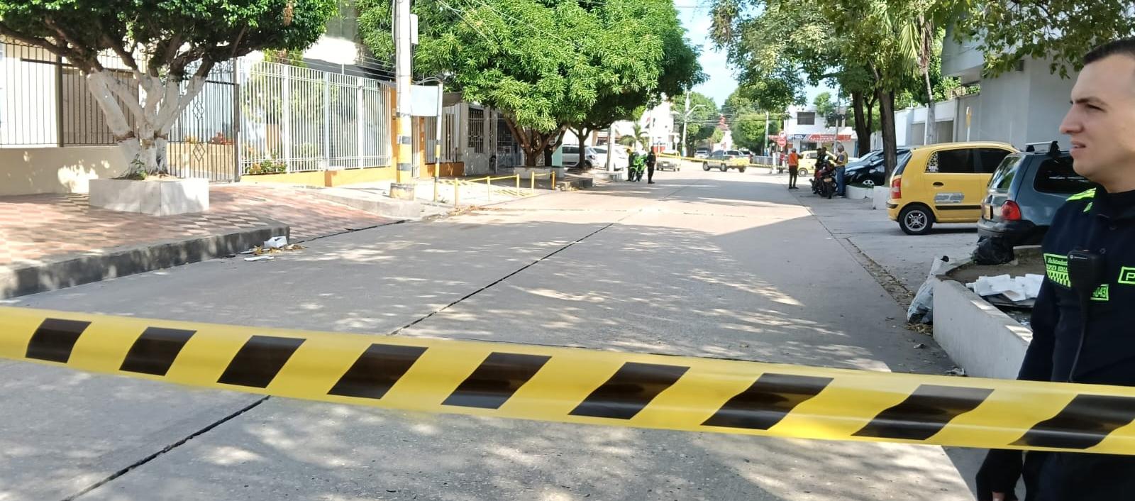 Lugar del atentado sicarial. 