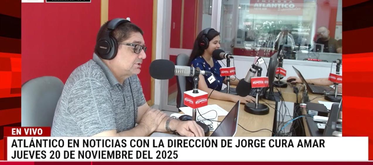 Transmisión de Atlántico en Noticias.
