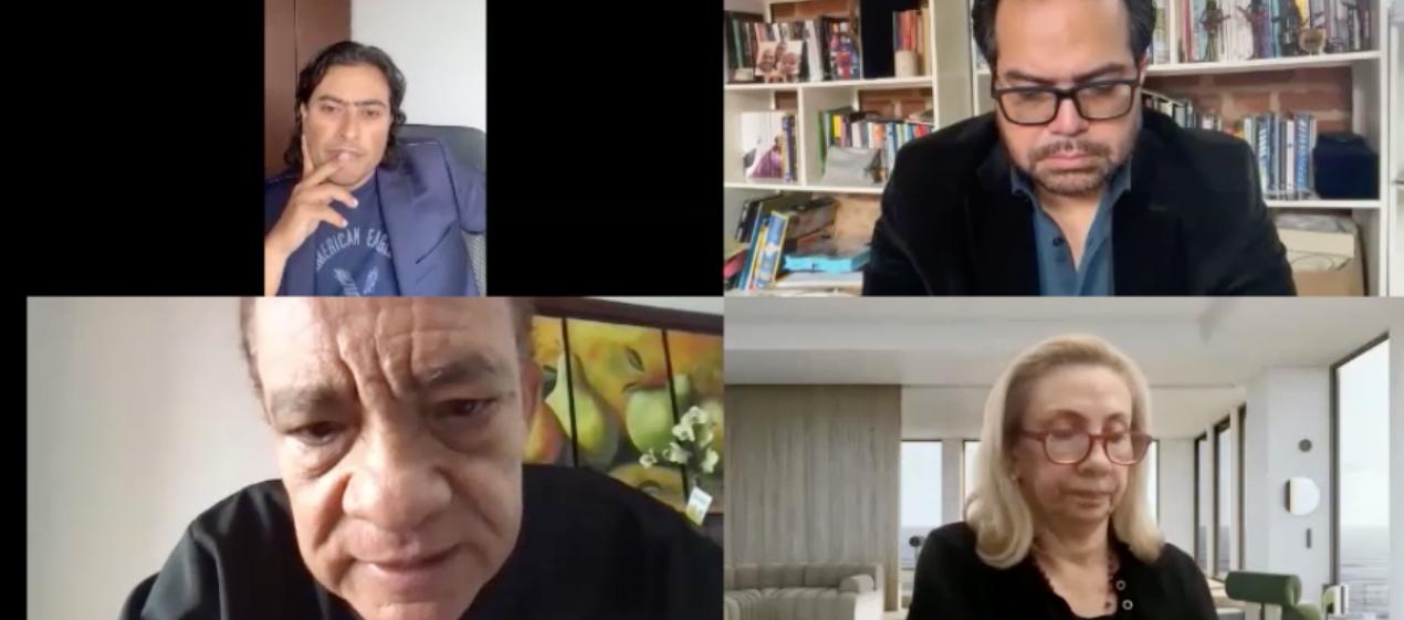 Nicolás Petro en la audiencia de este viernes. 