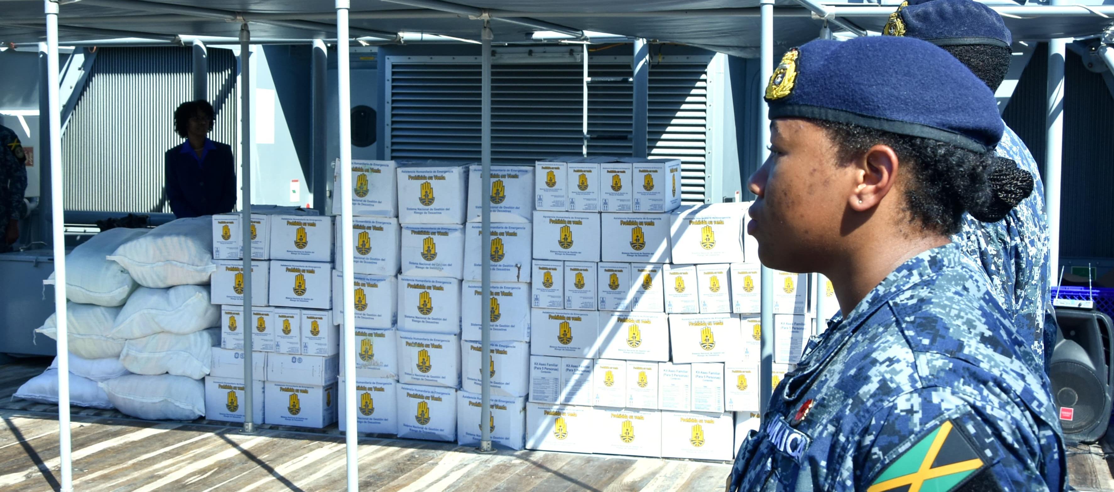 Ayuda humanitaria en Jamaica.