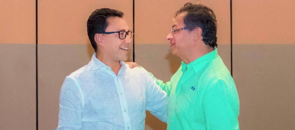 Carlos Caicedo y Gustavo Petro.