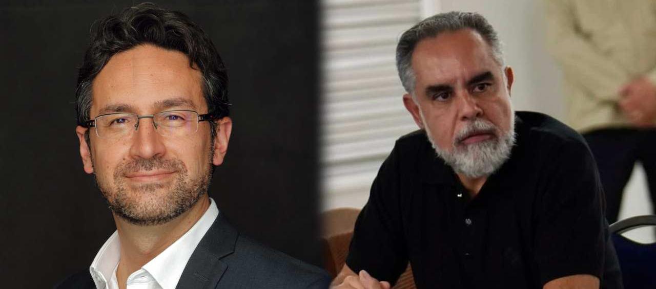 Camilo Enciso y el ministro del Interior, Armando Benedetti.