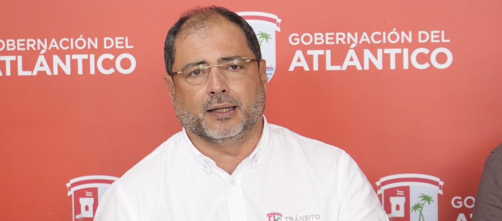 El director de Tránsito del Atlántico, Carlos Mafio Granados.