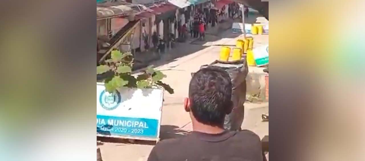 Sector del ataque en Suárez, Cauca.