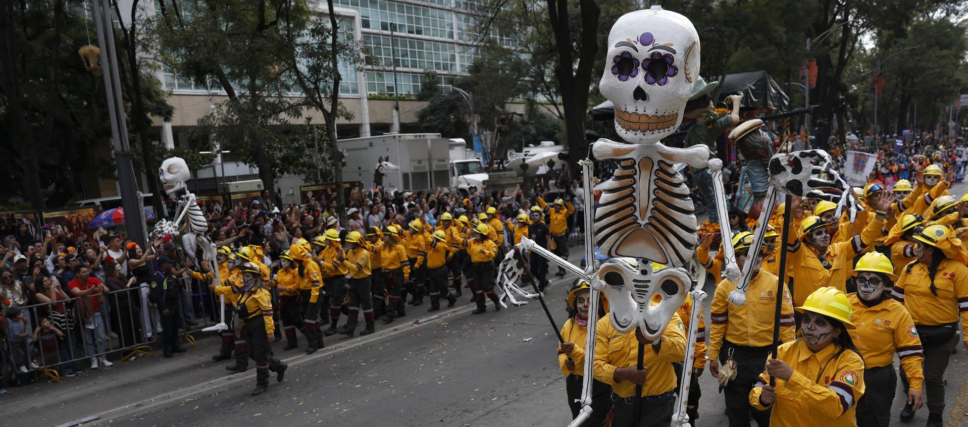 Celebración del Día de Muertos en Ciudad de México. 