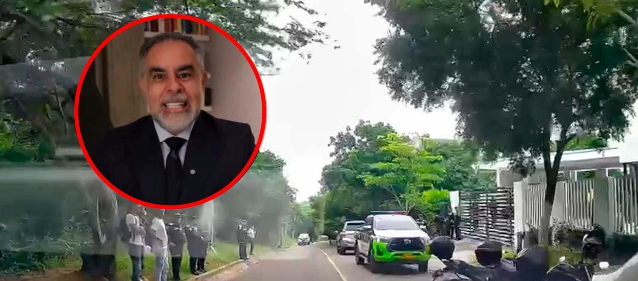 Allanamiento a casa de Armando Benedetti.