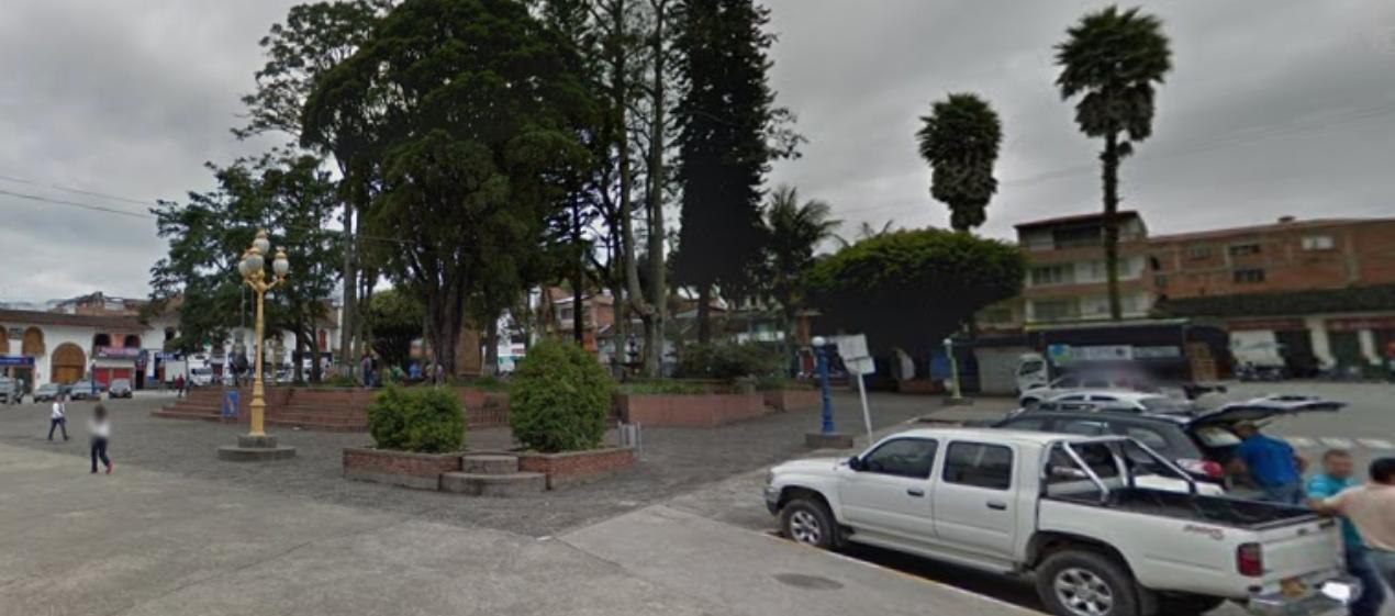 Plaza principal de El Carmen de Viboral. 