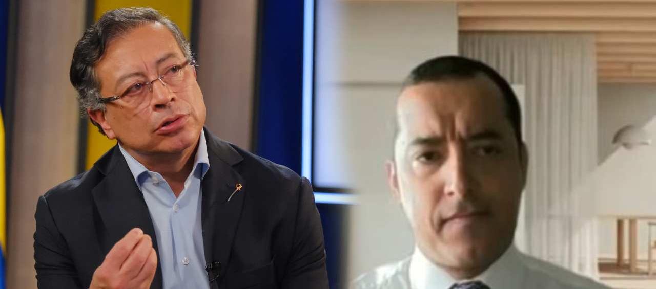 El Presidente Gustavo Petro y Óscar Fernando Fetecua.