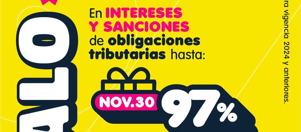 Descuento en intereses de obligaciones tributarias.
