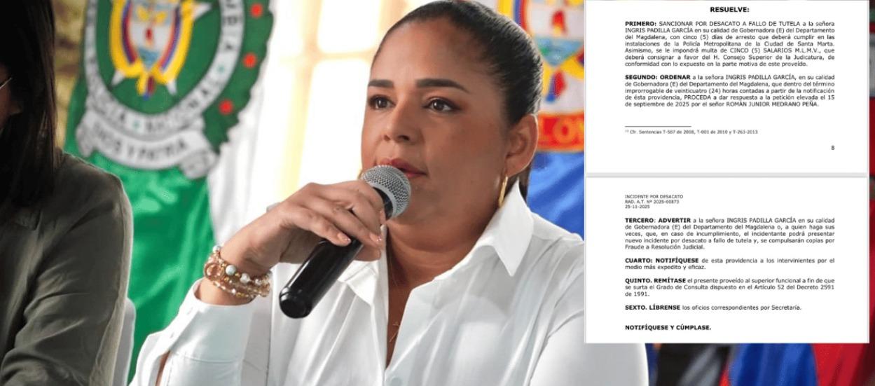 Gobernadora (e) del Magdalena, Ingris Padilla García.