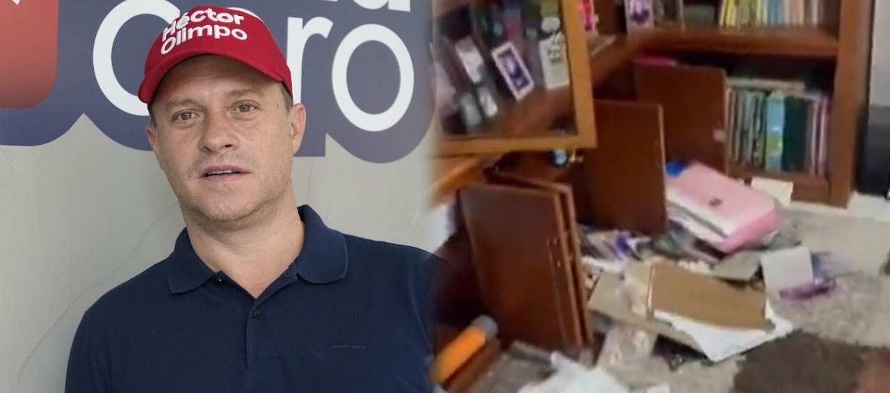 Héctor Olimpo / Así quedó la casa de la mamá del político.