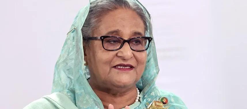 La ex primera ministra Sheikh Hasina.