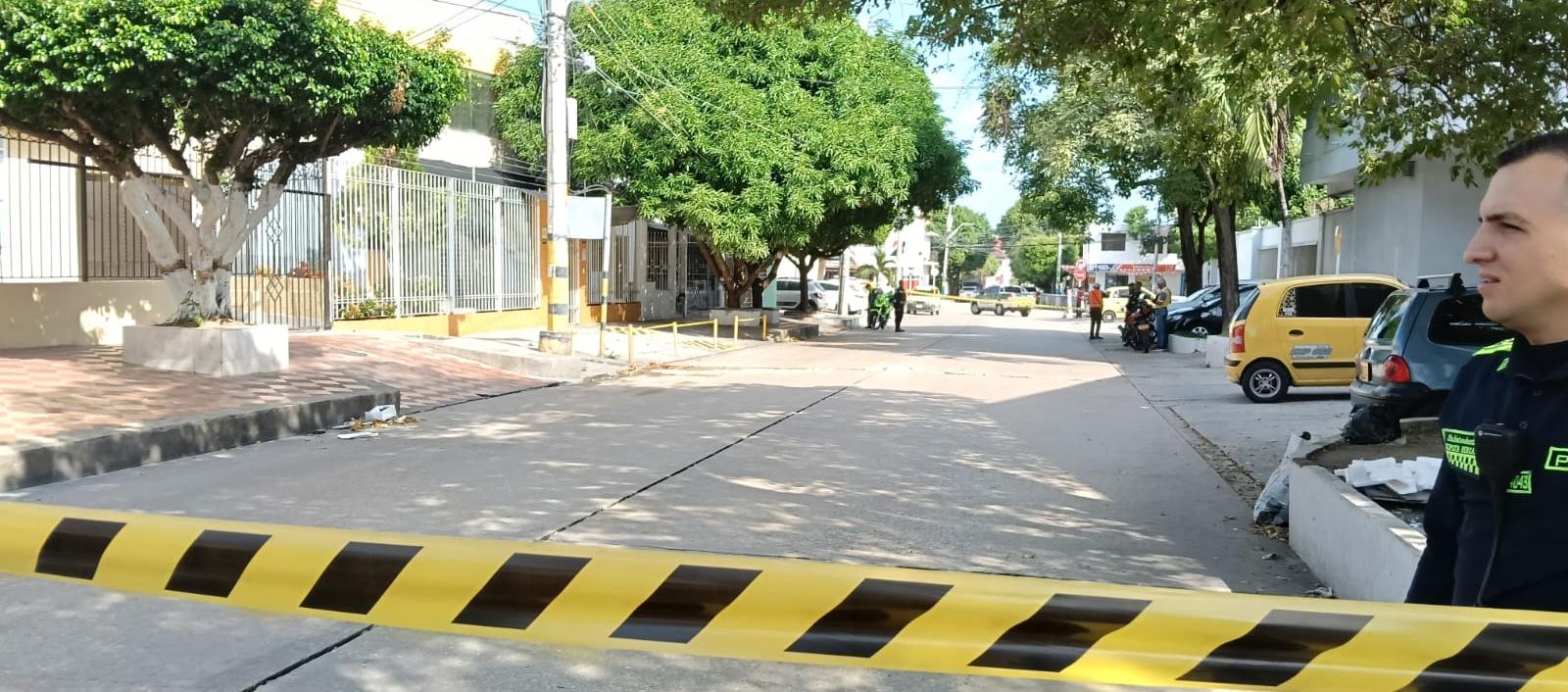 Escenario de un homicidio en Barranquilla. 