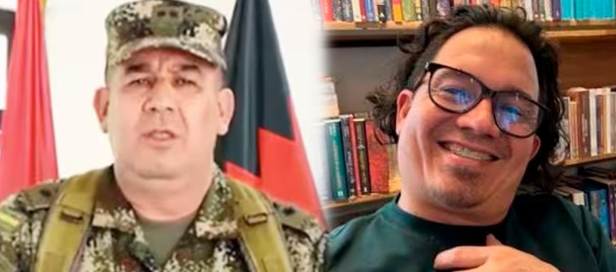 El general Juan Miguel Huertas y el Director de Inteligencia Estratégica de la DNI, Wilmar Mejía.