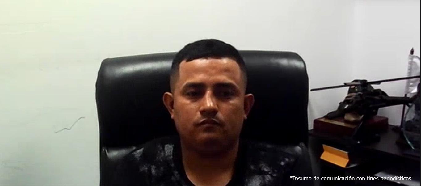 Excehomo Pabón Amaya, alias 'Morocho', durante la audiencia virtual. 