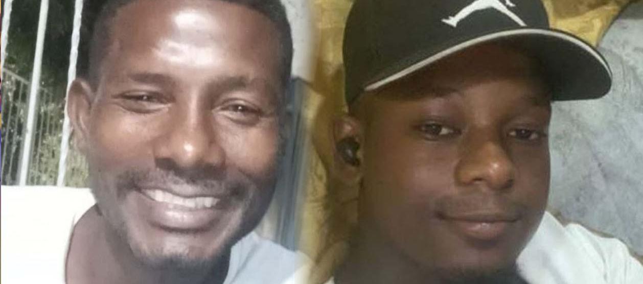 Las dos víctimas mortales del atentado en el barrio La Manga. 