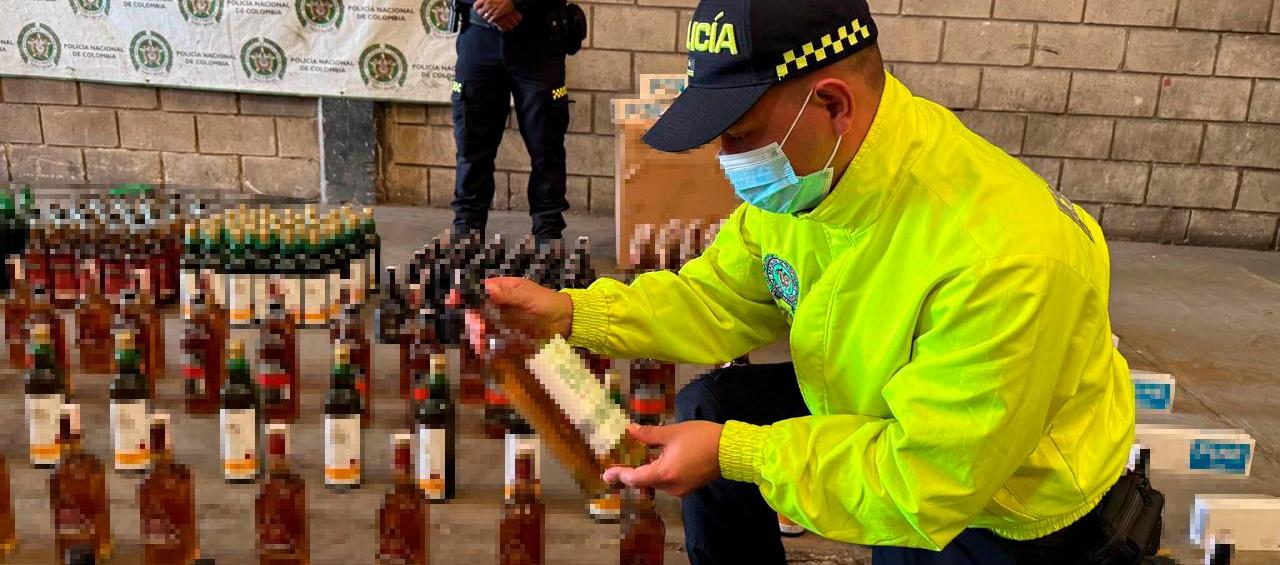 Aprehensión de licor. 