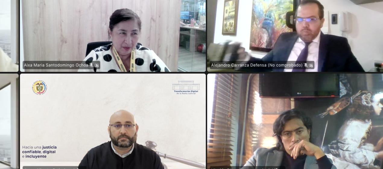 Aspecto de la audiencia de este miércoles. 