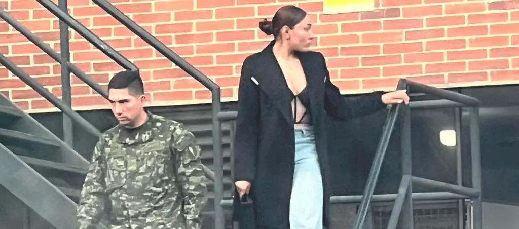 El capitán Pablo Vasvela y la subteniente María Mora.