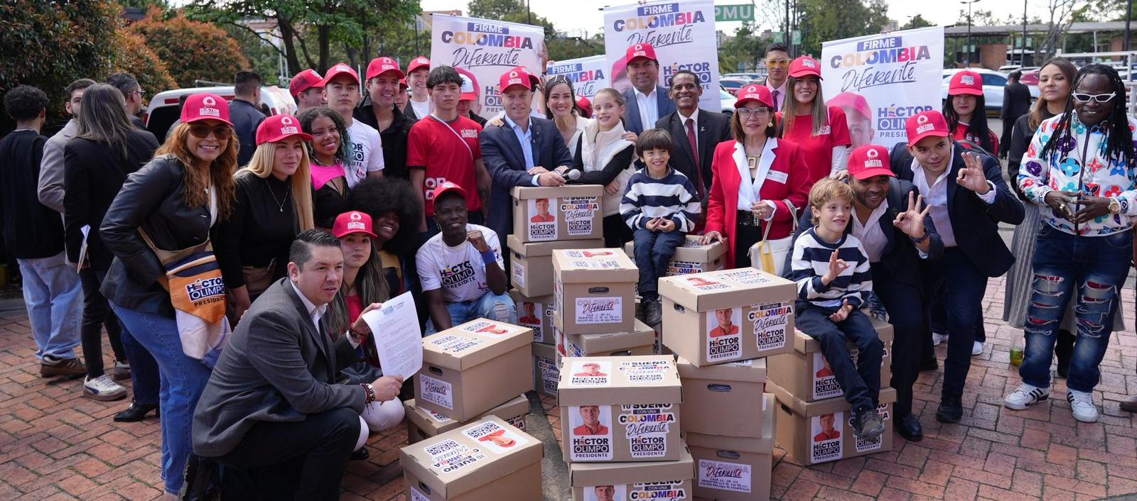 El candidato presidencial Héctor Olimpo.