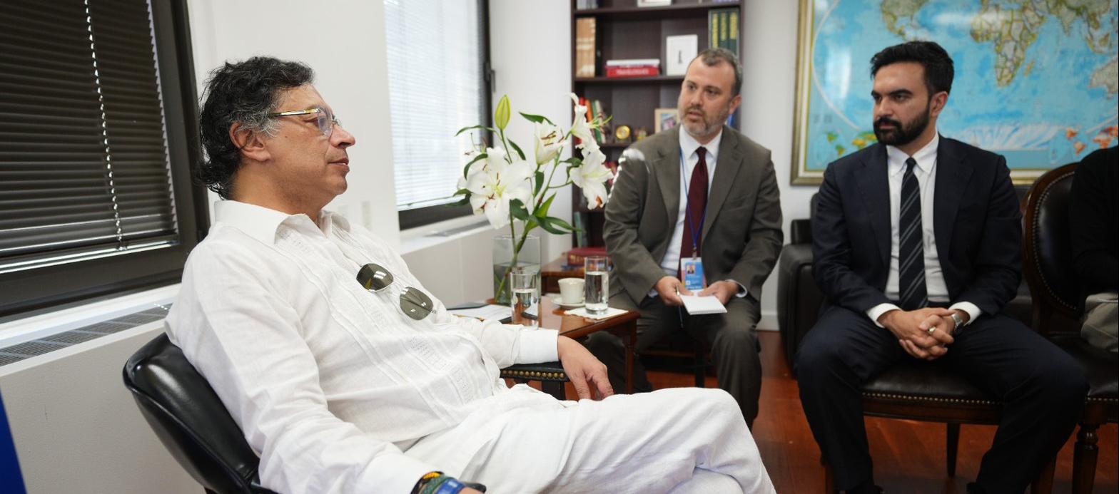 Petro reunido con el alcalde electo de Nueva York, Zohran Mamdani.