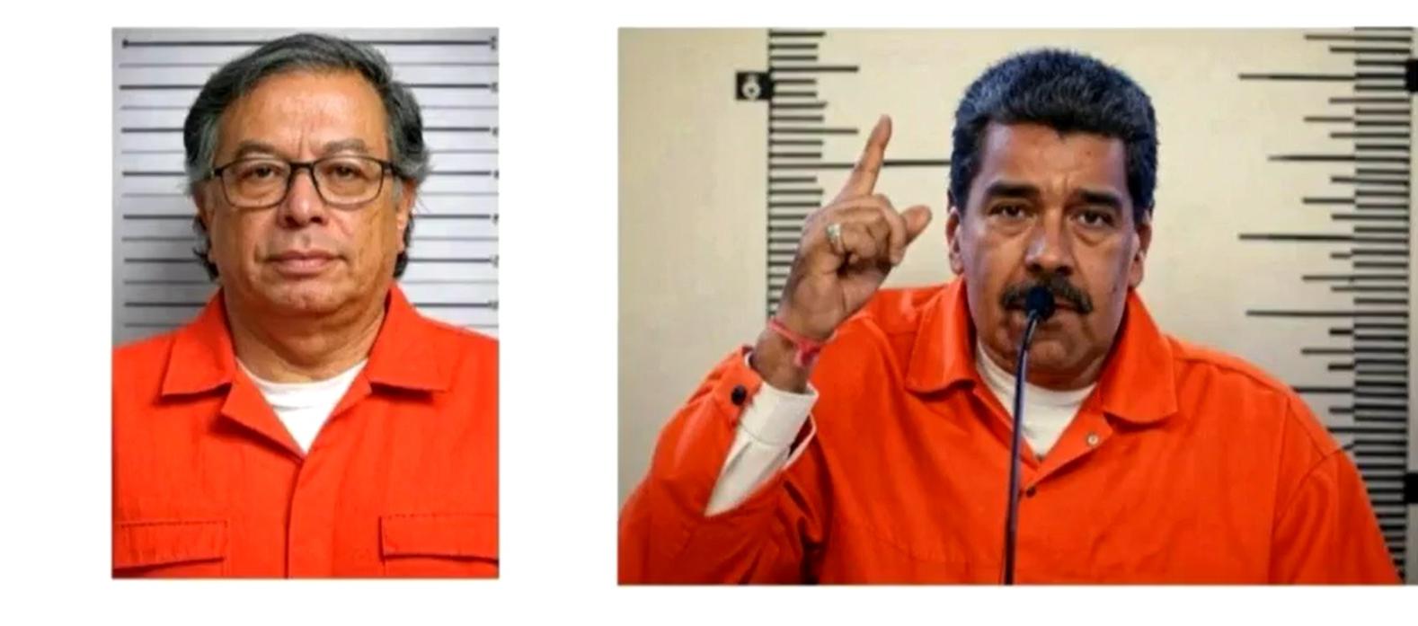 Gustavo Petro y Nicolás Maduro.