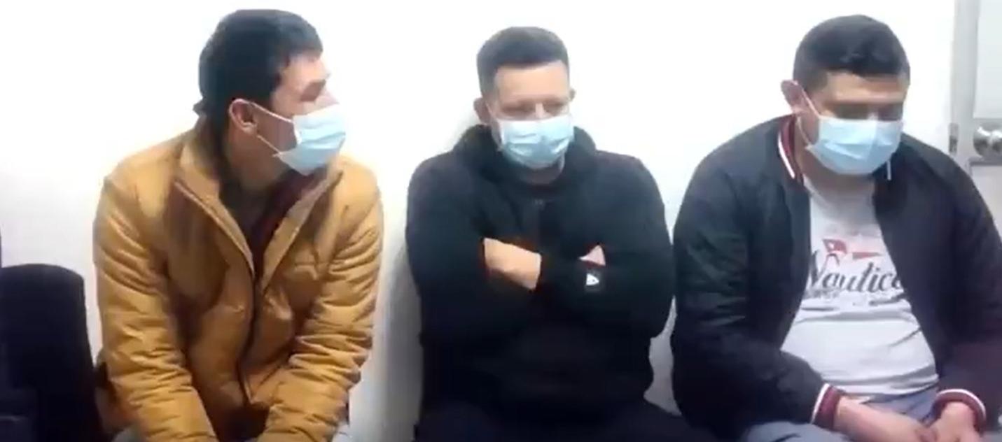 Los tres policías procesados.