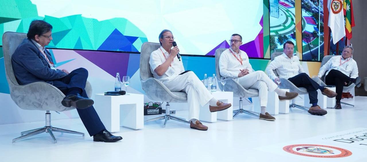 Presidentes de las cortes durante el encuentro en Barrranquilla.