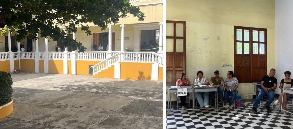Puesto de votación este domingo en Santa Marta