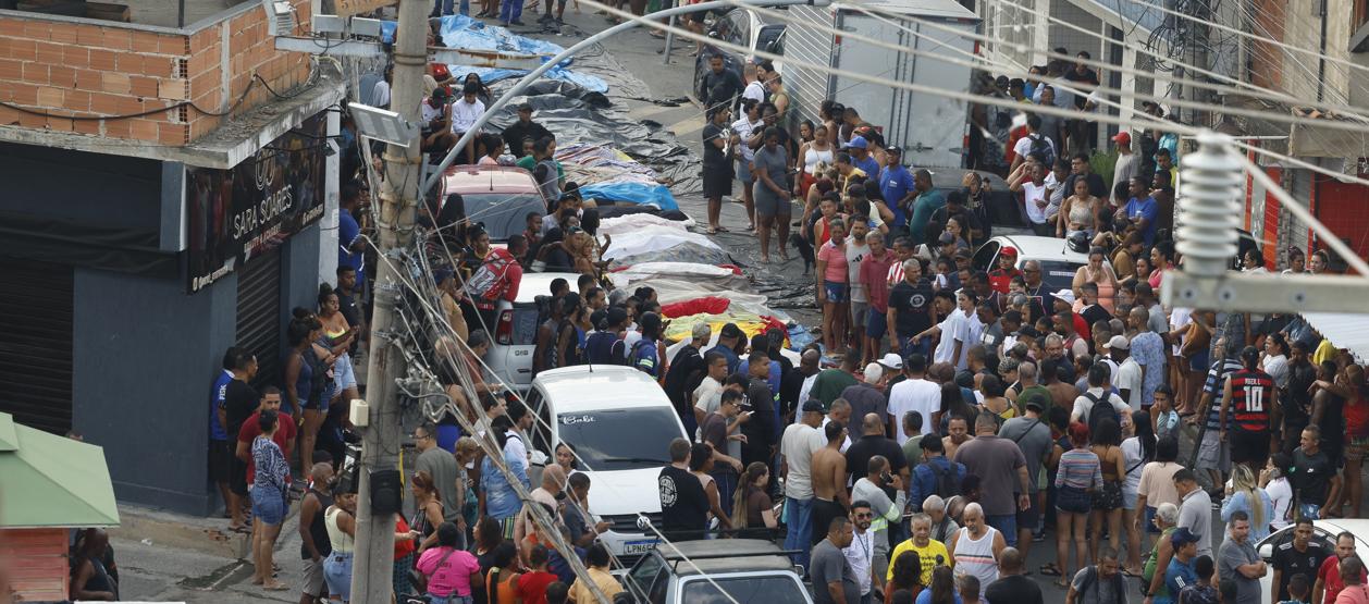 Los muertos en la operación realizada en Río de Janeiro.