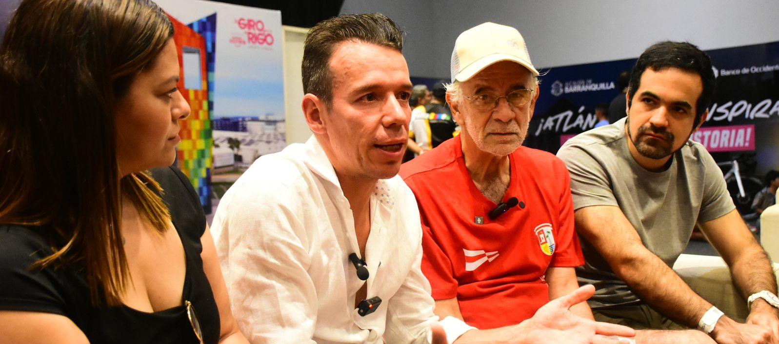 Rigobero Urán con el gobernador Eduardo Verano.