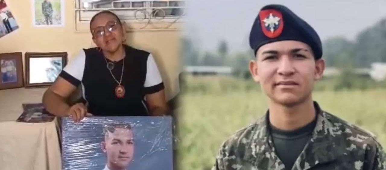 Leny García, mamá del soldado Víctor Hugo Yepes.