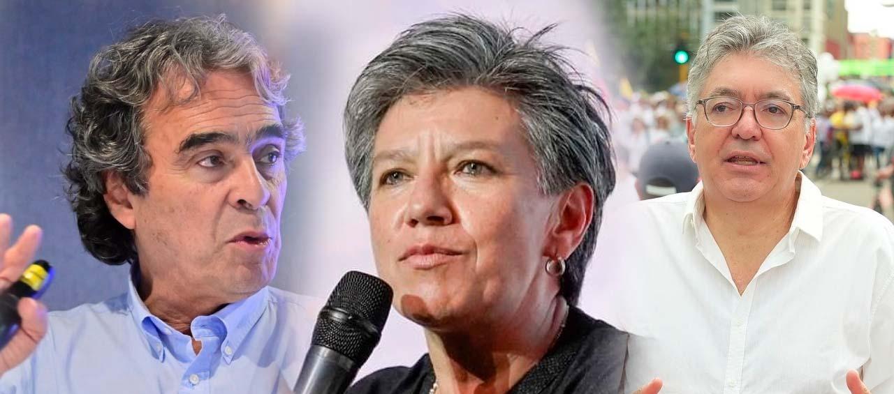 Sergio Fajardo, Claudia López y Mauricio Cárdenas.