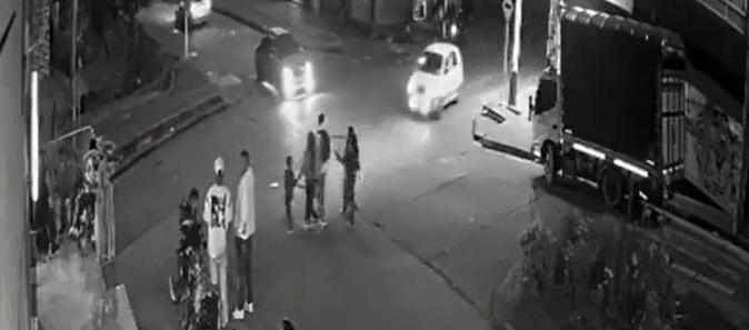 Momento del accidente.