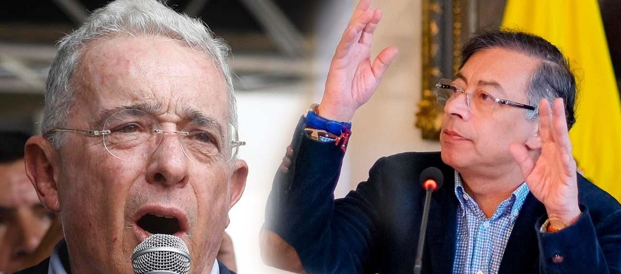 Álvaro Uribe y Gustavo Petro.