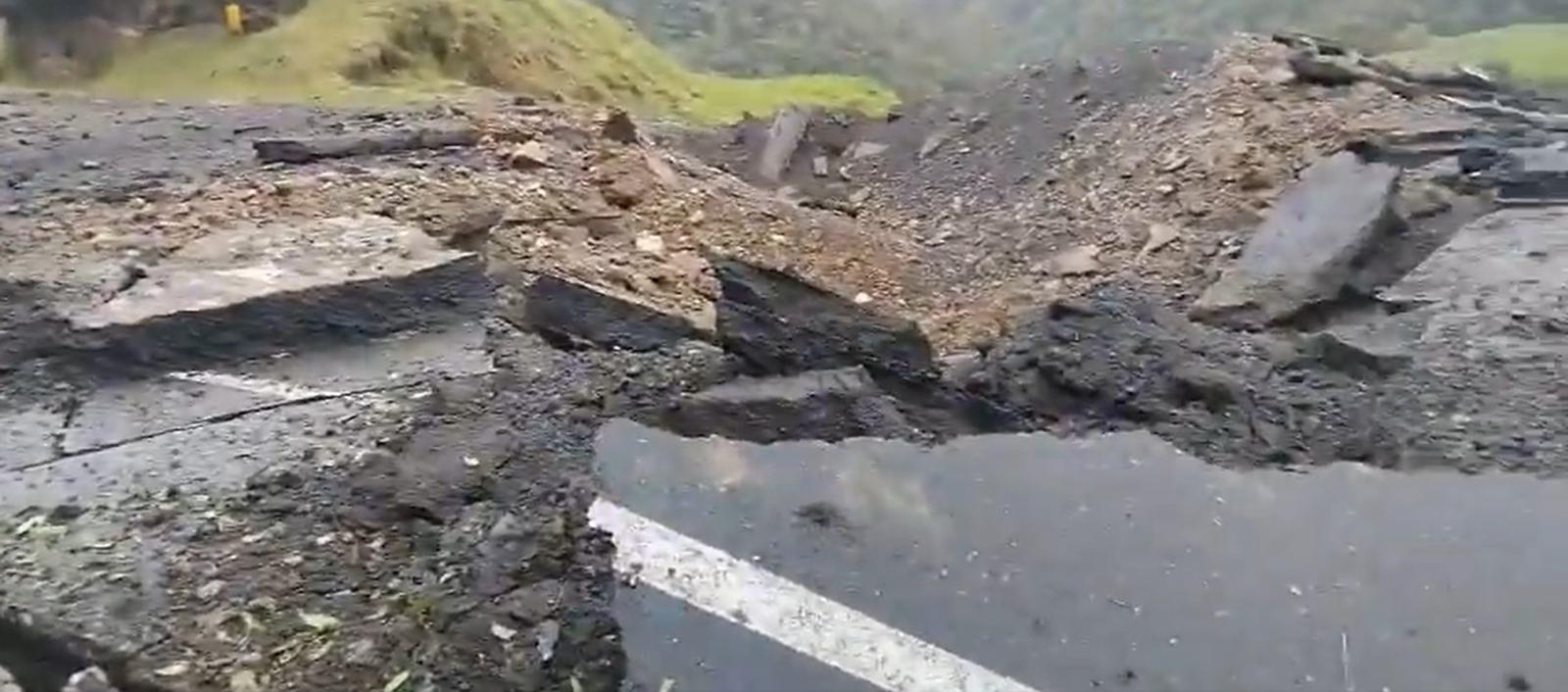 Así quedó la vía.