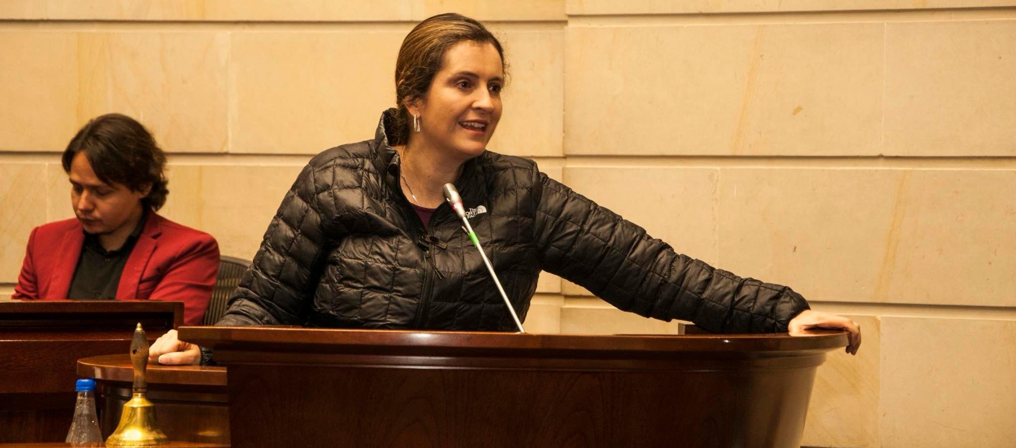 La senadora Paloma Valencia.