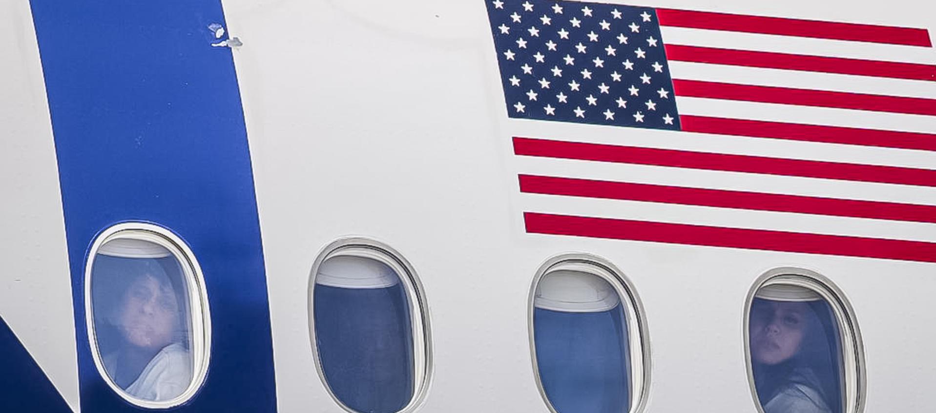 Venezolanos deportados desde los Estados Unidos.