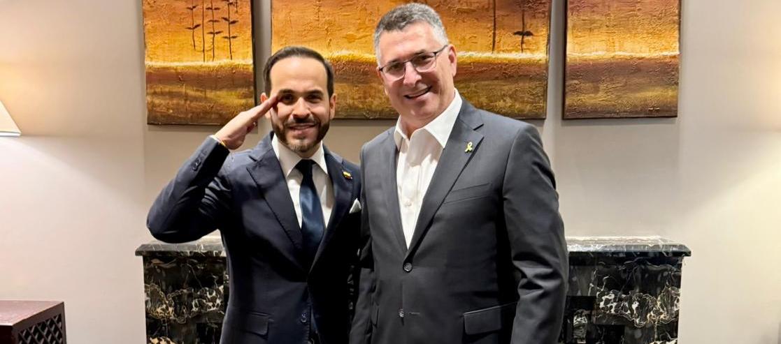 Abelardo de la Espriella y el canciller israelí Gideon Saar