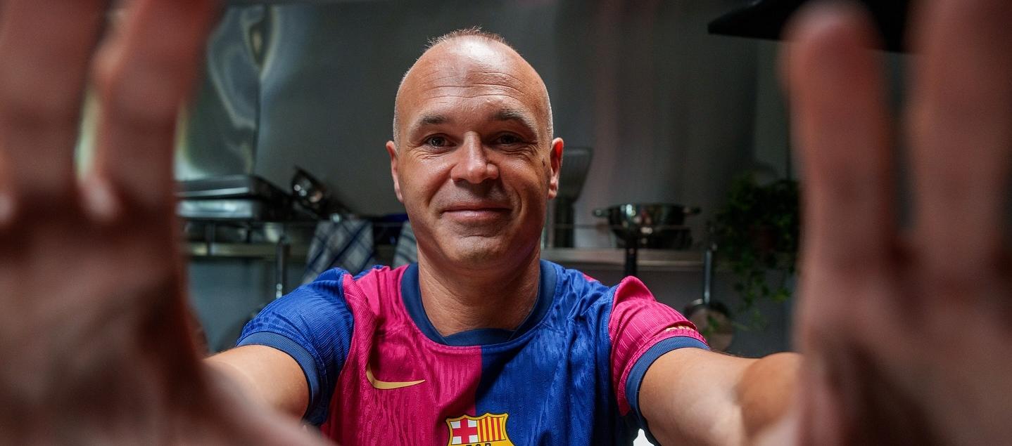 El exfutbolista español Andrés Iniesta. 