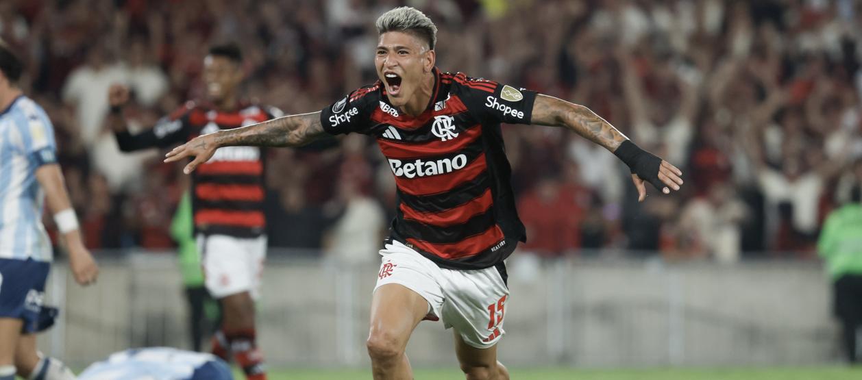 El colombiano Jorge Carrascal, figura del Flamengo. 