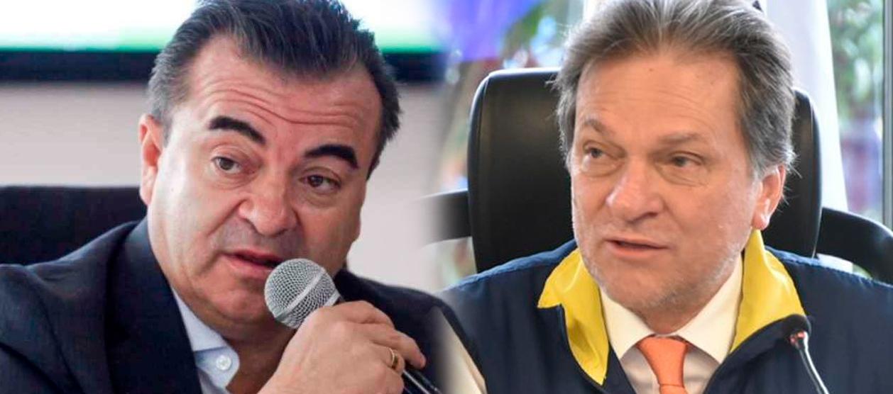 (Izq. a Der.) Olmedo López y Eduardo González, exdirectores de la UNGRD. 