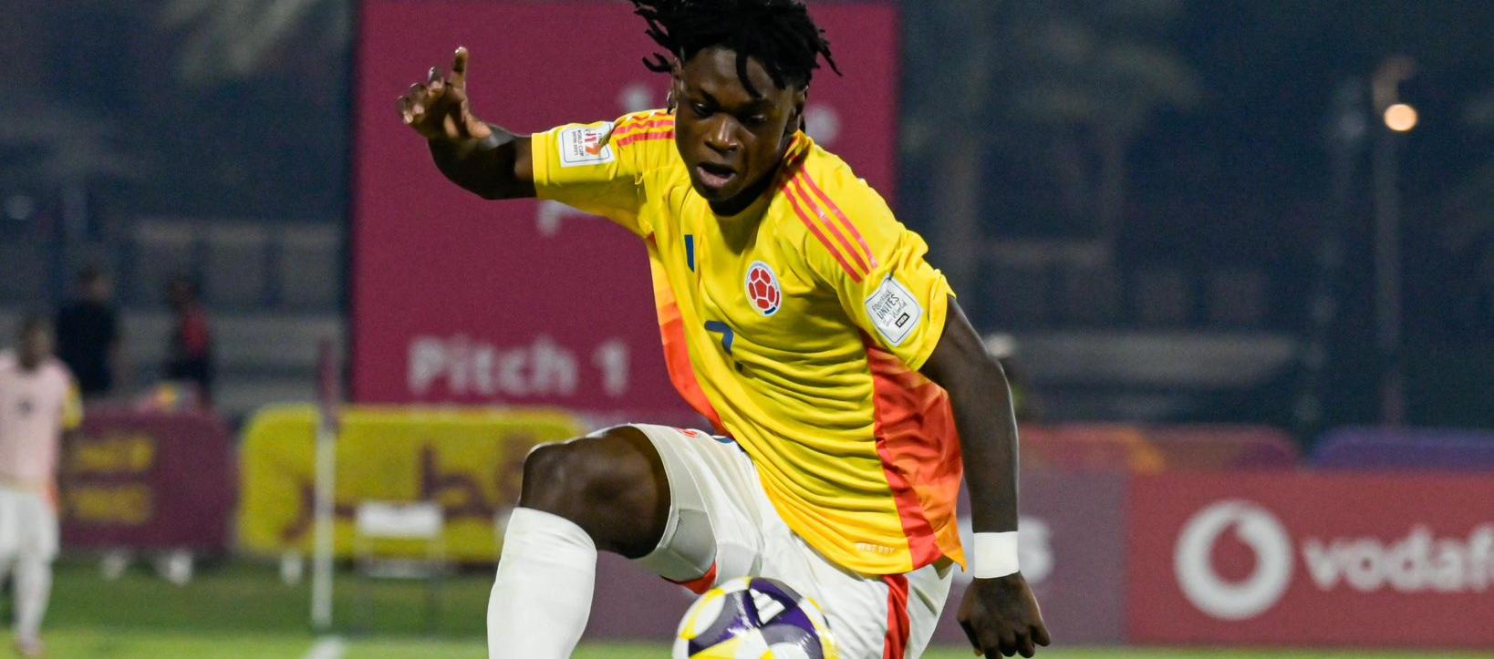 Cristian Flórez, delantero de la Selección Colombia sub-17. 