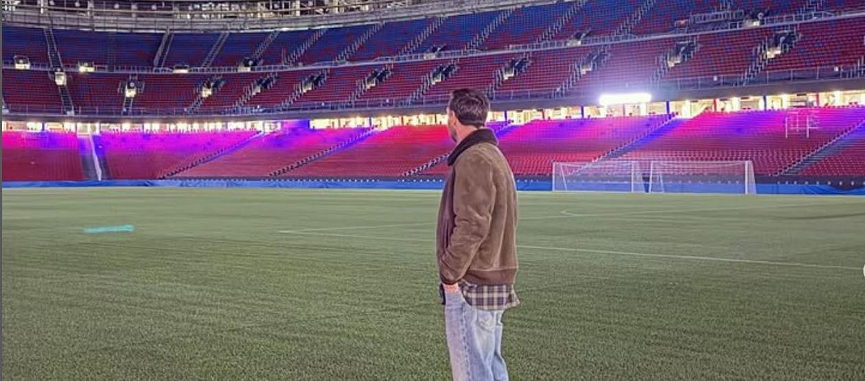 Lionel Messi sorprendió esta semana al visitar el Spotify Camp Nou.