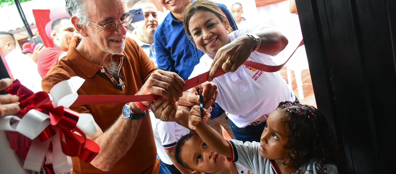 Entrega de obras en San Juan de Tocagua, en Luruaco. 
