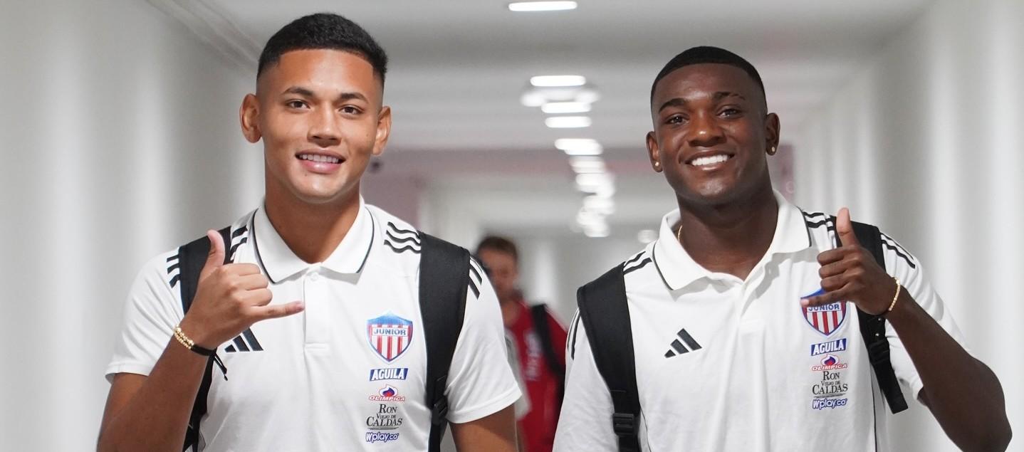 Carlos Olmos y Joel Canchimbo, jugadores sub–20 del Junior.