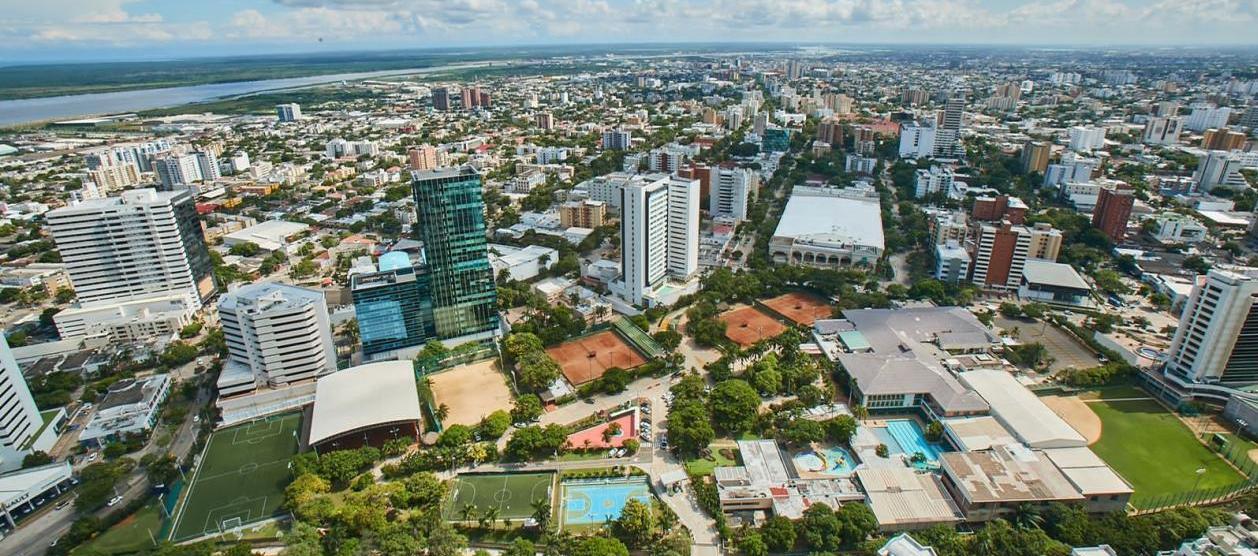 Imagen panorámica de Barranquilla.