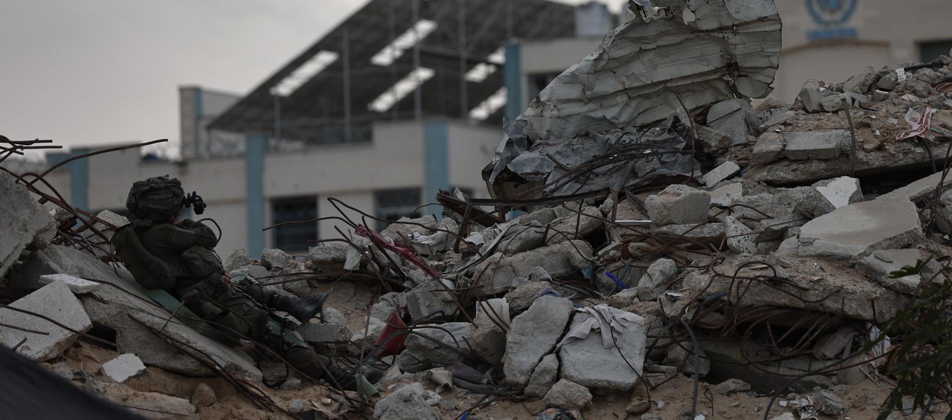 Destrucción en Gaza por los ataques de Israel.