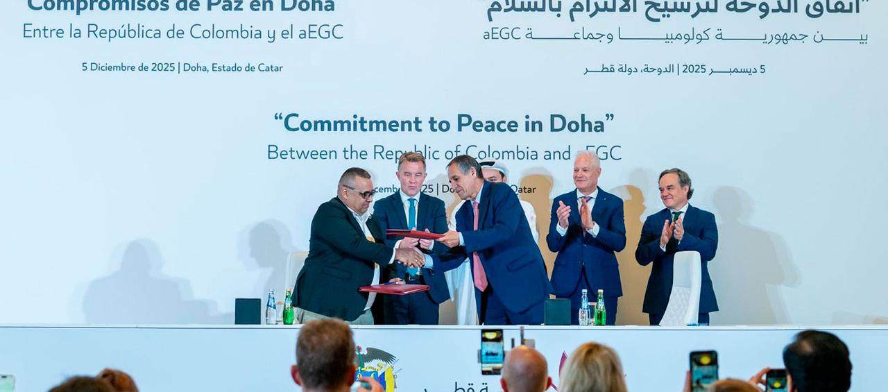 Imagen del anuncio del acuerdo.