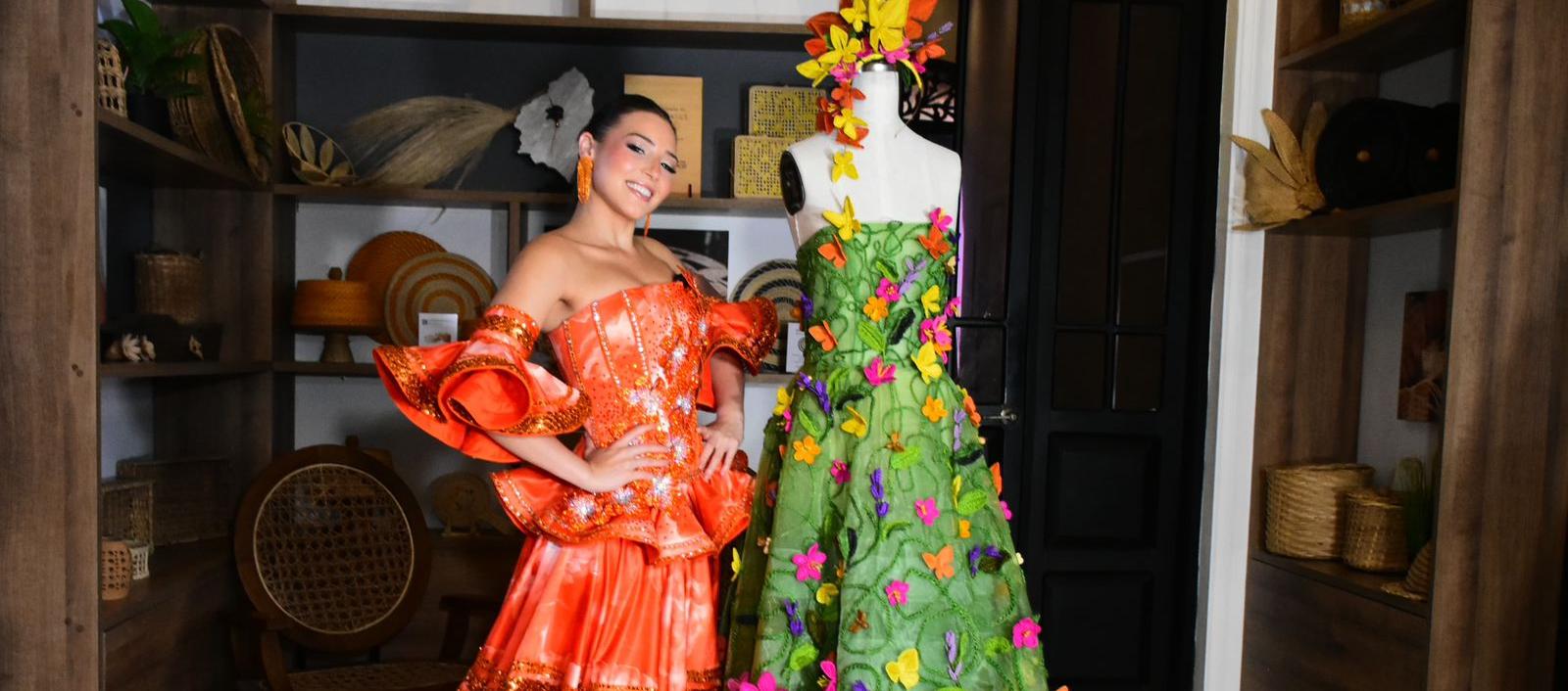 Este es el vestido que lucirá la reina. 